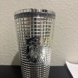 Starbucks Silver Textured Tumbler